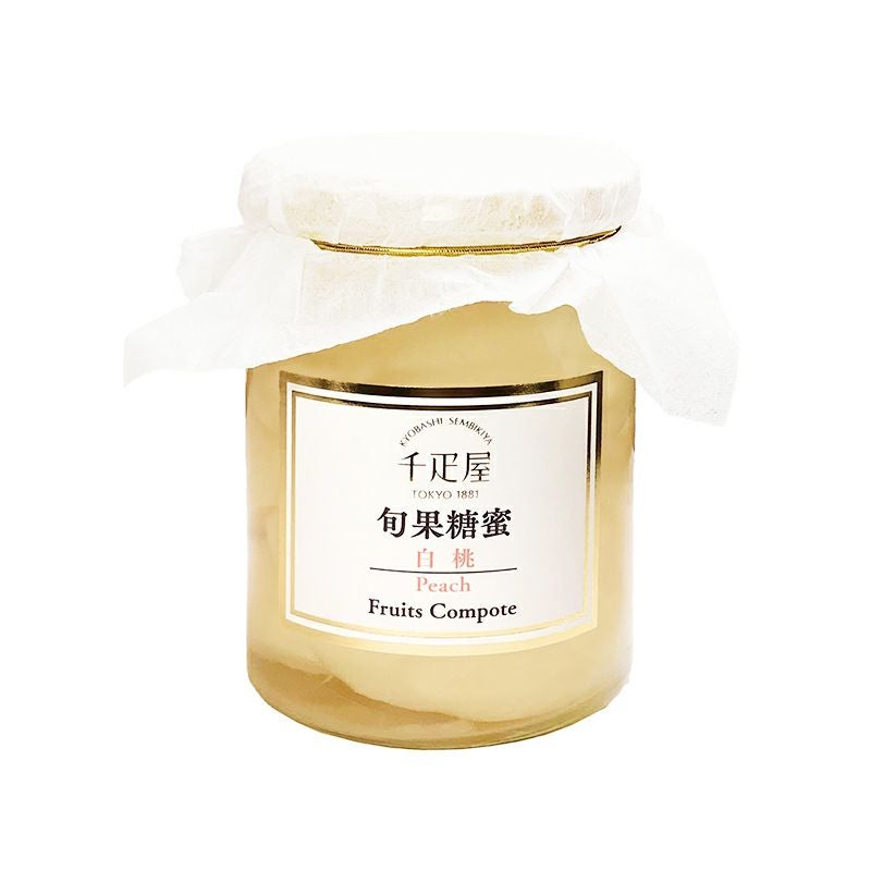 フルーツコンポート1本入 白桃 | 京橋千疋屋オフィシャルショップ