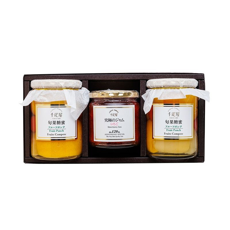ジャム＆コンポートセット3本入 | 京橋千疋屋オフィシャルショップ