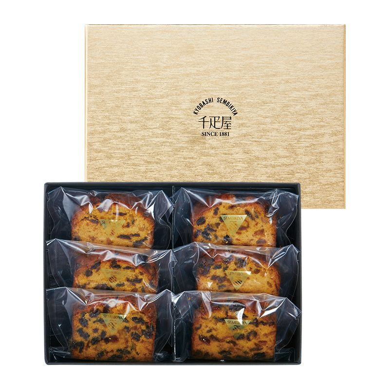 プレミアムフルーツケーキ6個入 | 京橋千疋屋オフィシャルショップ