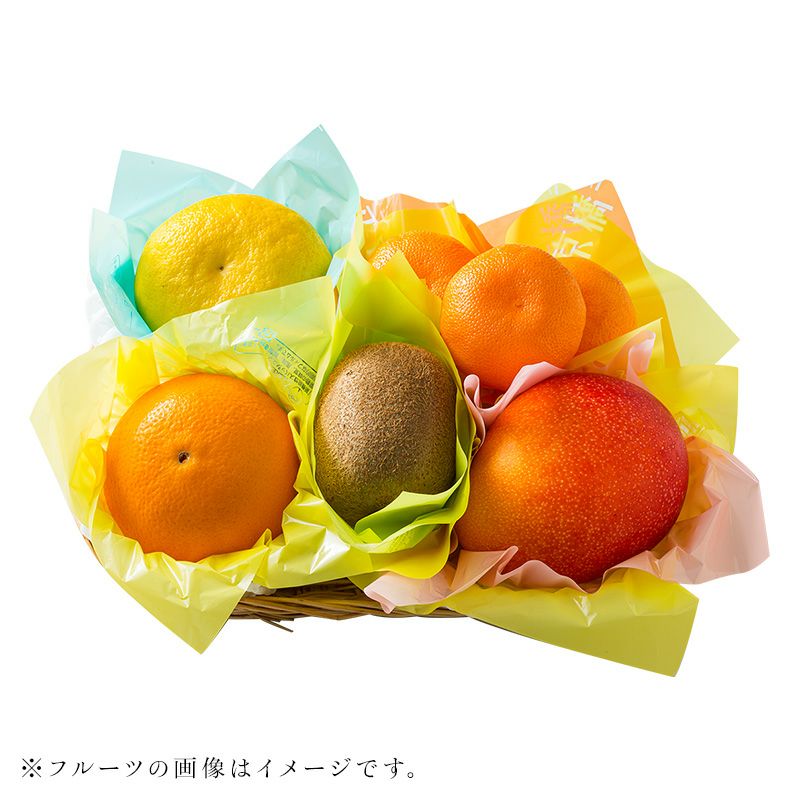 【母の日ギフト2023】<br>※お届けは5月7日・8日・9日限定<br>※北海道、九州、沖縄等は5/7着不可<br>宮崎マンゴー入りミニかご盛り